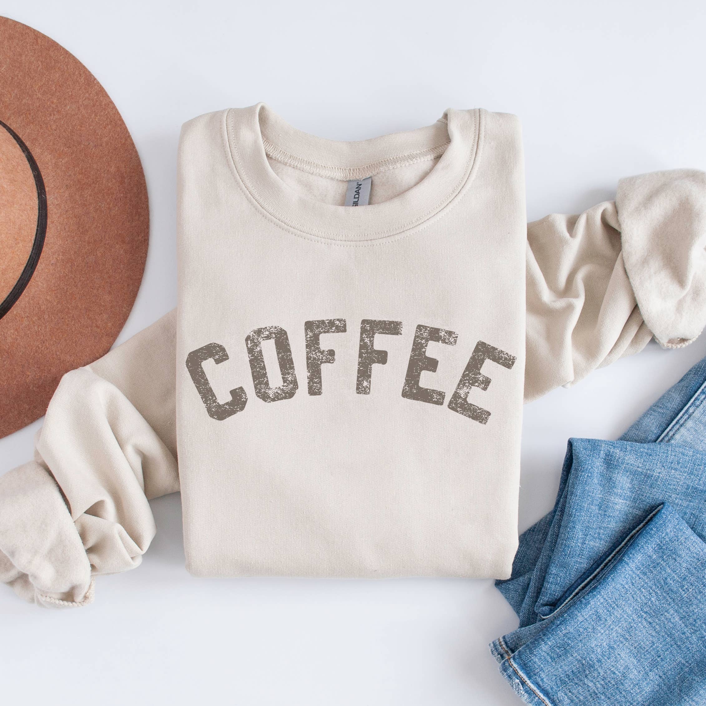 Coffee Crewneck Lover, - Adult & Kids T-Shirts, Sweatshirts & Hoodies apparel design preview 1