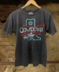 Cowboys Beer Neon Boot Acid Washed 90's - Adult & Kids T-Shirts, Sweatshirts & Hoodies apparel design preview 1