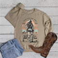 Western Cowgirl Wild and Free - Adult & Kids T-Shirts, Sweatshirts & Hoodies apparel design preview 1