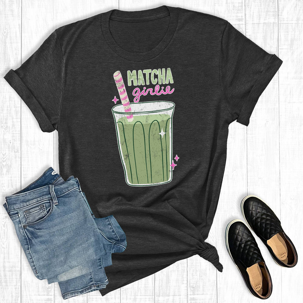 Retro Matcha Girlie Graphic - Adult & Kids T-Shirts, Sweatshirts & Hoodies apparel design preview 1