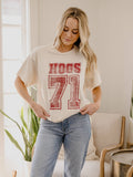 Arkansas Razorbacks Player Off White Thrifted - Adult & Kids T-Shirts, Sweatshirts & Hoodies apparel design preview 1