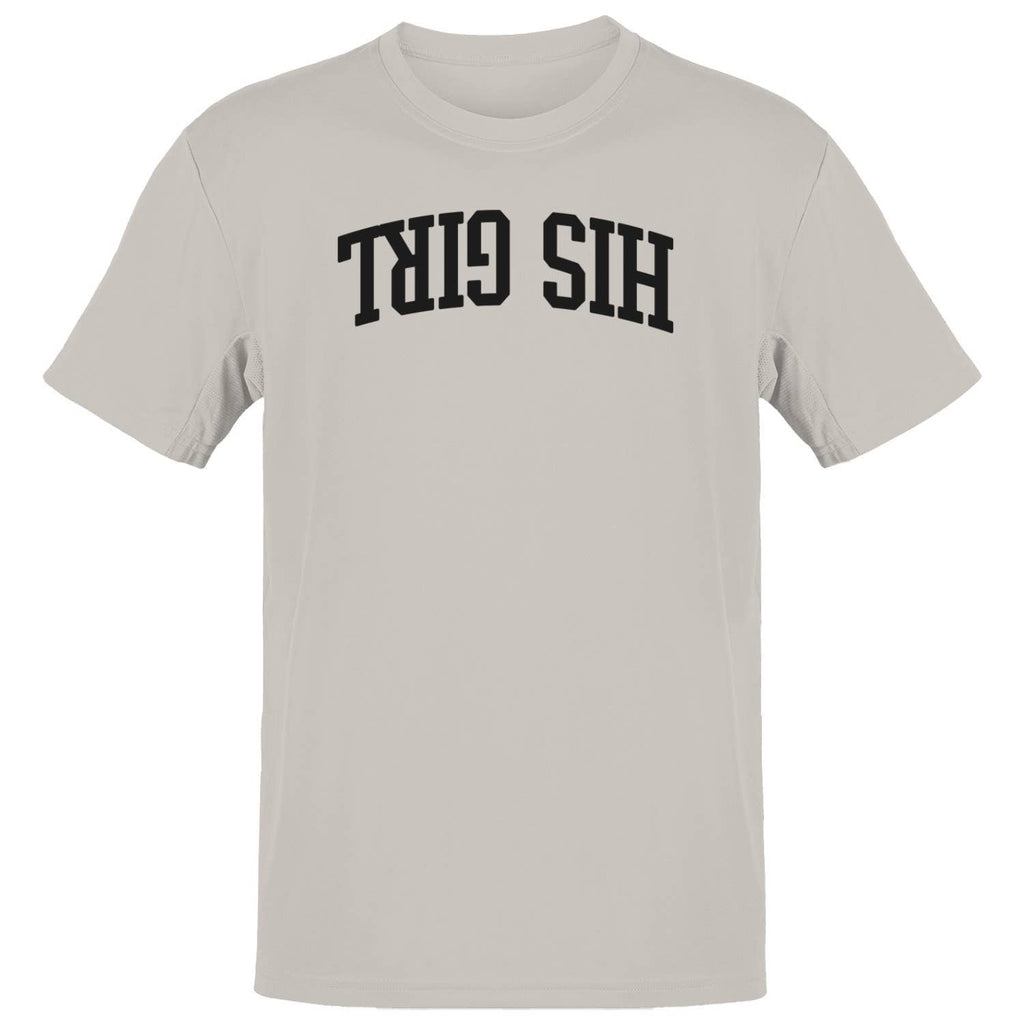 His Girl Bold Retro Typography Art Men's - Adult & Kids T-Shirts, Sweatshirts & Hoodies apparel design preview 1