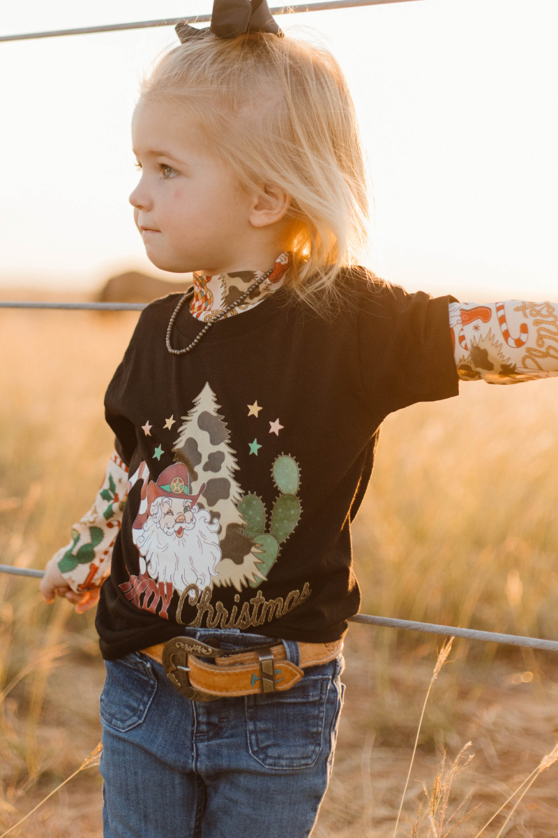 Mini Howdy Santa - Adult & Kids T-Shirts, Sweatshirts & Hoodies apparel design preview 1