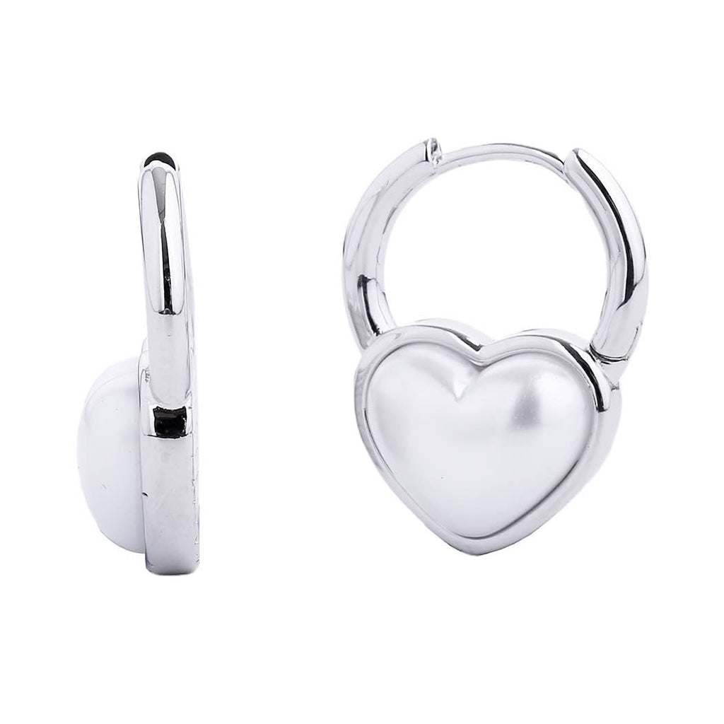 14K Gold-Dipped Pearl Heart Huggie Earring - Adult & Kids T-Shirts, Sweatshirts & Hoodies apparel design preview 1