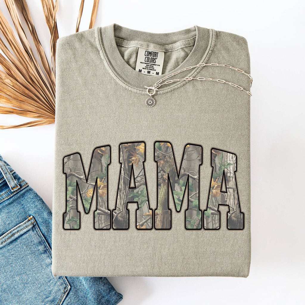 Mama, Camo, Mother's Day, Classic Comfort Colors - Adult & Kids T-Shirts, Sweatshirts & Hoodies apparel design preview 1