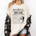 Santa Claus Is Coming To Town, Newspaper Christmas - Adult & Kids T-Shirts, Sweatshirts & Hoodies apparel design preview 1
