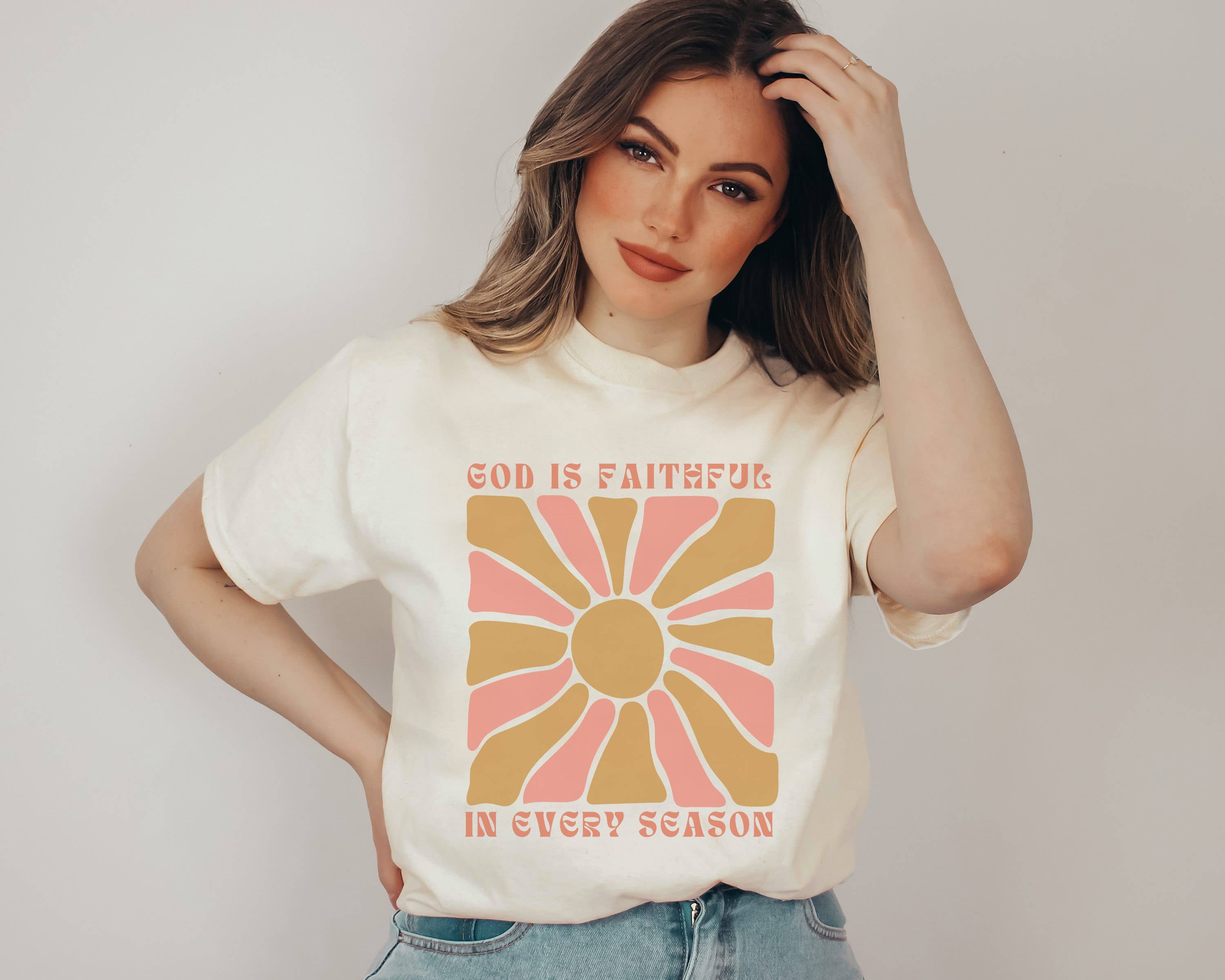 God Is Faithful Fall Holiday Graphic - Adult & Kids T-Shirts, Sweatshirts & Hoodies apparel design preview 1