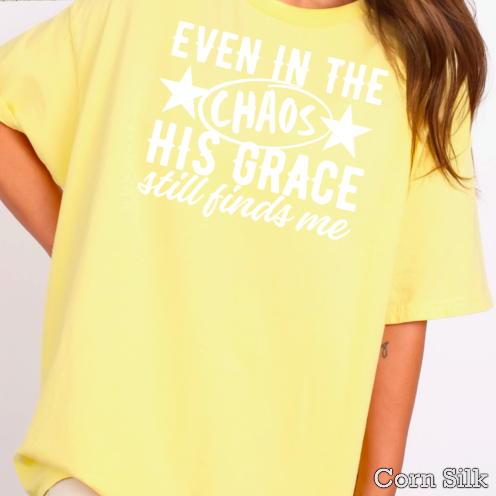 Even in the Chaos Christian Graphic Gildan - Adult & Kids T-Shirts, Sweatshirts & Hoodies apparel design preview 1