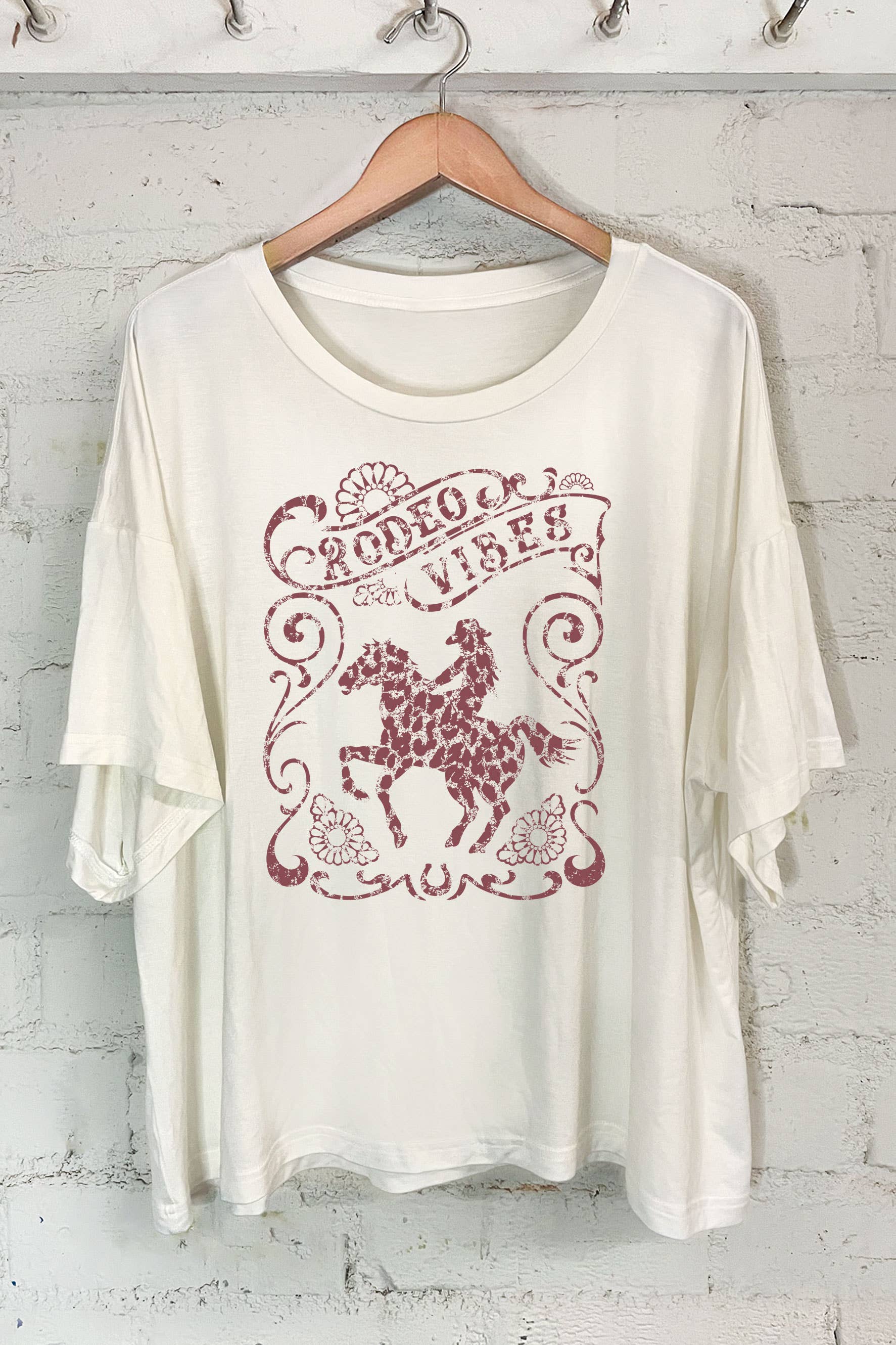 Rodeo Off-Shoulder Screen Printed Women's - Adult & Kids T-Shirts, Sweatshirts & Hoodies apparel design preview 1