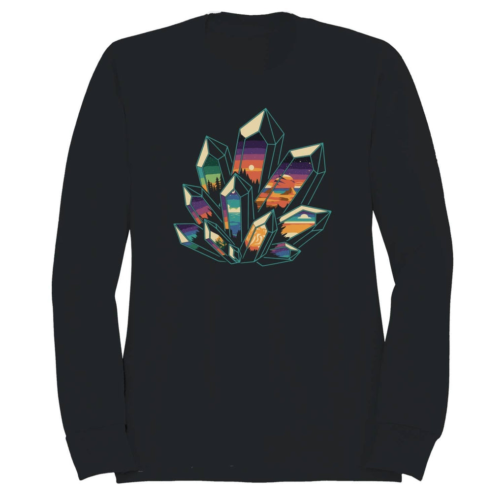 Crystal Landscape Geometric Art Women's - Adult & Kids T-Shirts, Sweatshirts & Hoodies apparel design preview 1