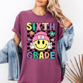 Sixth Grade, Smiley Face, Teacher, Back To School, - Adult & Kids T-Shirts, Sweatshirts & Hoodies apparel design preview 1