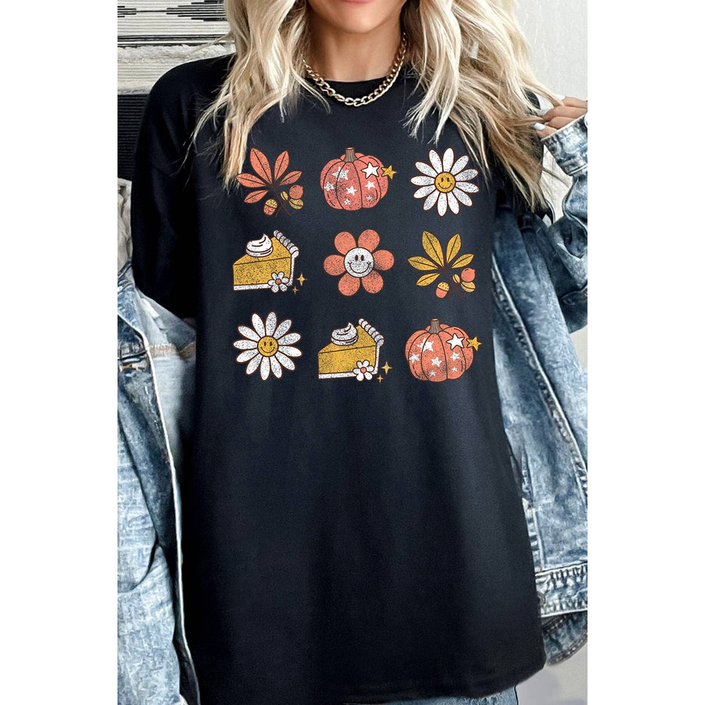 Pumkin and Flower - Adult & Kids T-Shirts, Sweatshirts & Hoodies apparel design preview 1