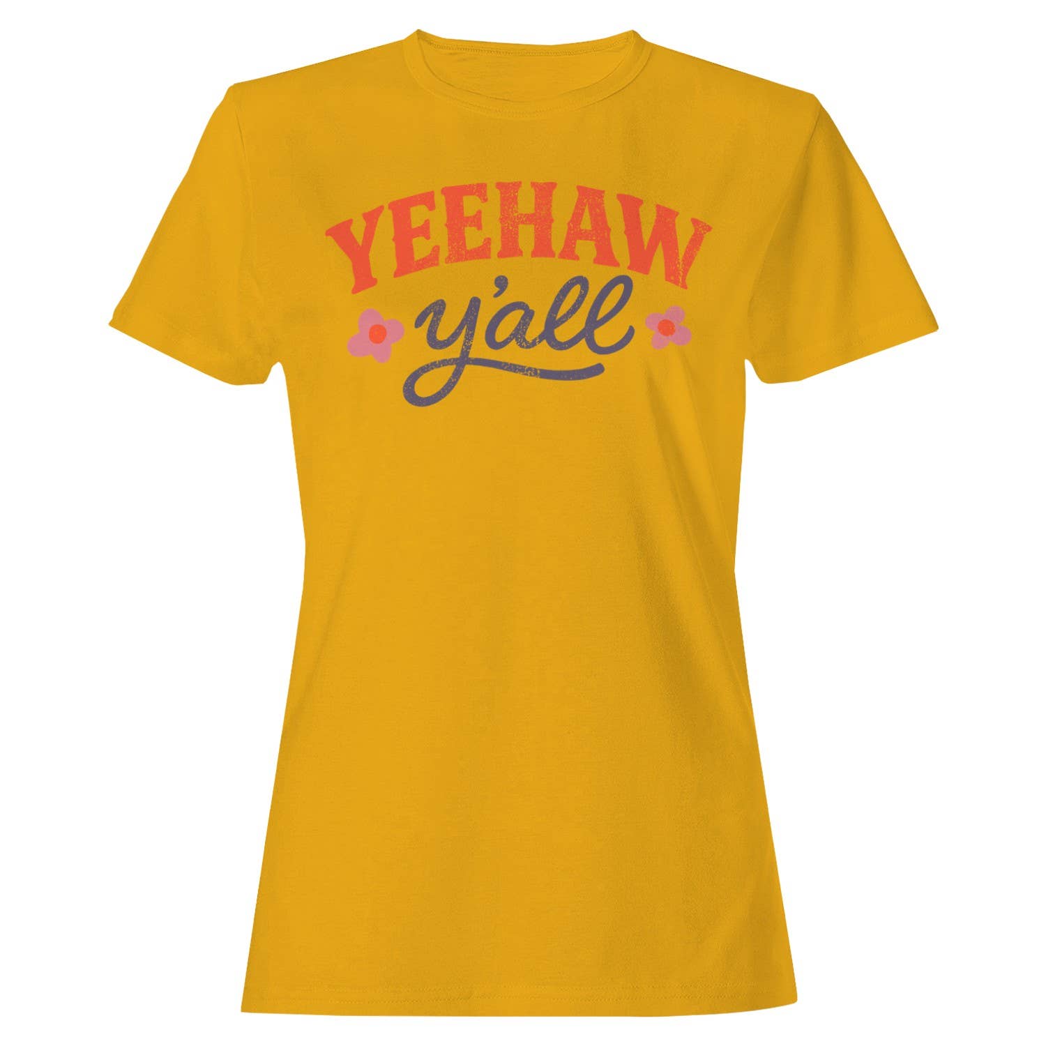 Yeehaw Y'all Western Women's Gold - Adult & Kids T-Shirts, Sweatshirts & Hoodies apparel design preview 1