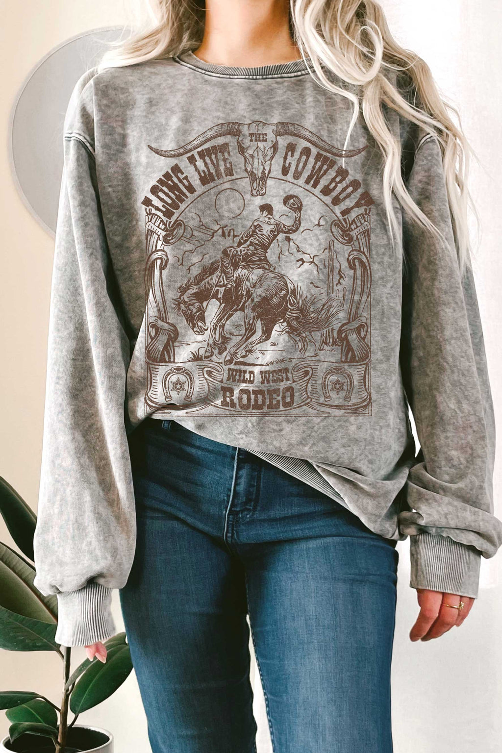 Long Live the Cowboy Mineral Graphic Terry - Adult & Kids T-Shirts, Sweatshirts & Hoodies apparel design preview 1