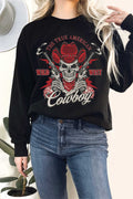 Wild West Skull Cowboy Graphic Terry - Adult & Kids T-Shirts, Sweatshirts & Hoodies apparel design preview 1