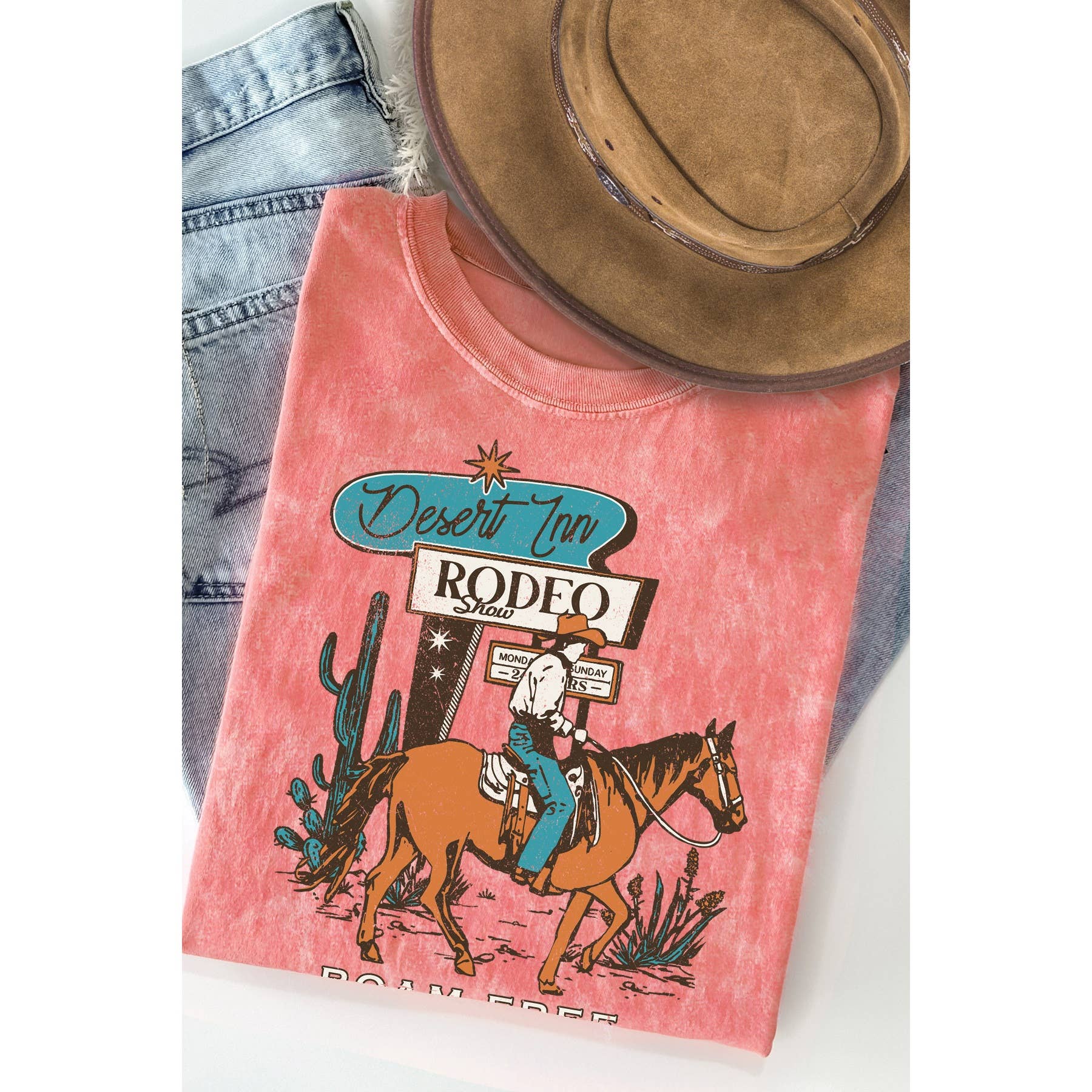 Desert Inn Roam Free Mineral Washed - Adult & Kids T-Shirts, Sweatshirts & Hoodies apparel design preview 1