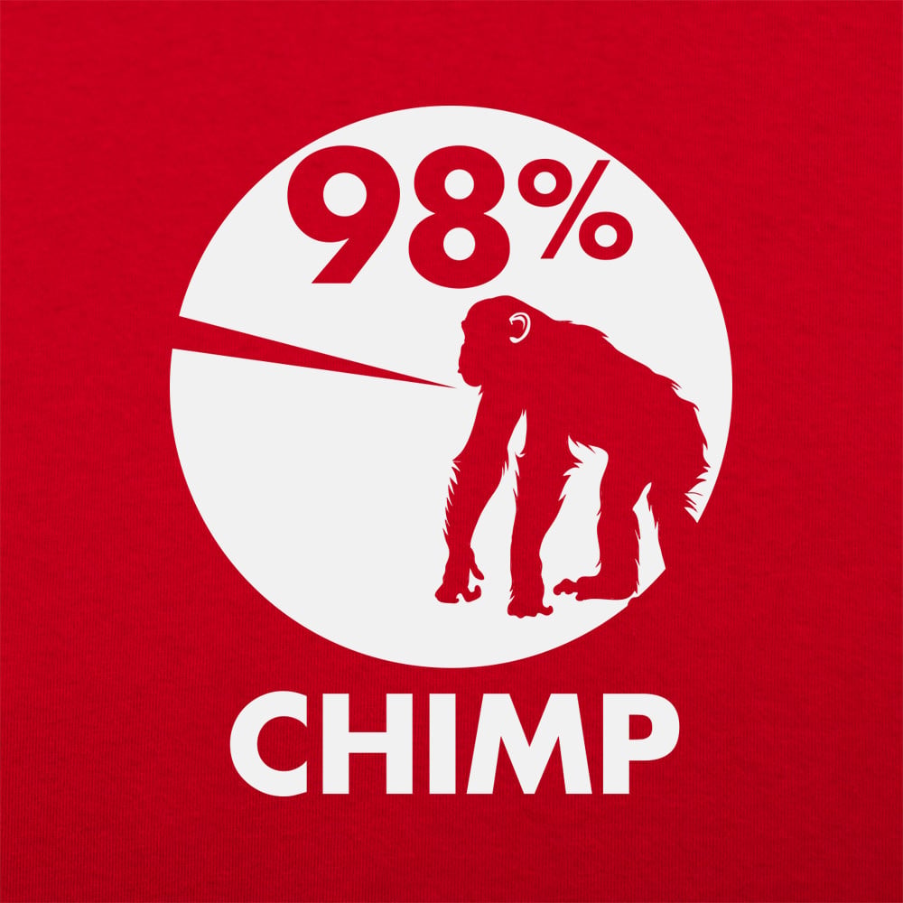 98 Percent Chimp - Adult & Kids T-Shirts, Sweatshirts & Hoodies apparel design preview 1