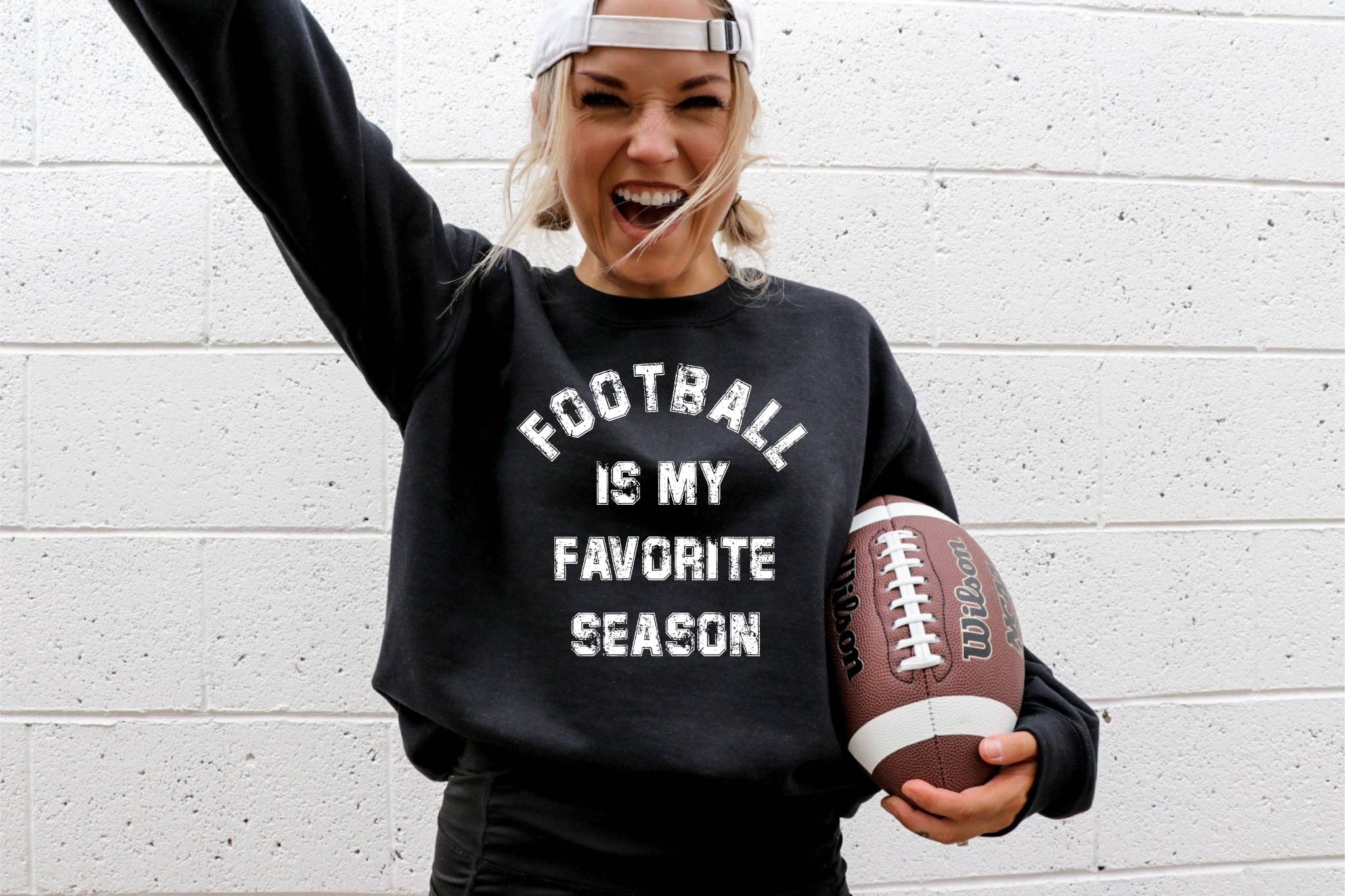 Football Is My Favorite Season Gameday Graphic - Adult & Kids T-Shirts, Sweatshirts & Hoodies apparel design preview 1
