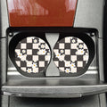 Checkered Daisies Car Coasters, Retro - Adult & Kids T-Shirts, Sweatshirts & Hoodies apparel design preview 1