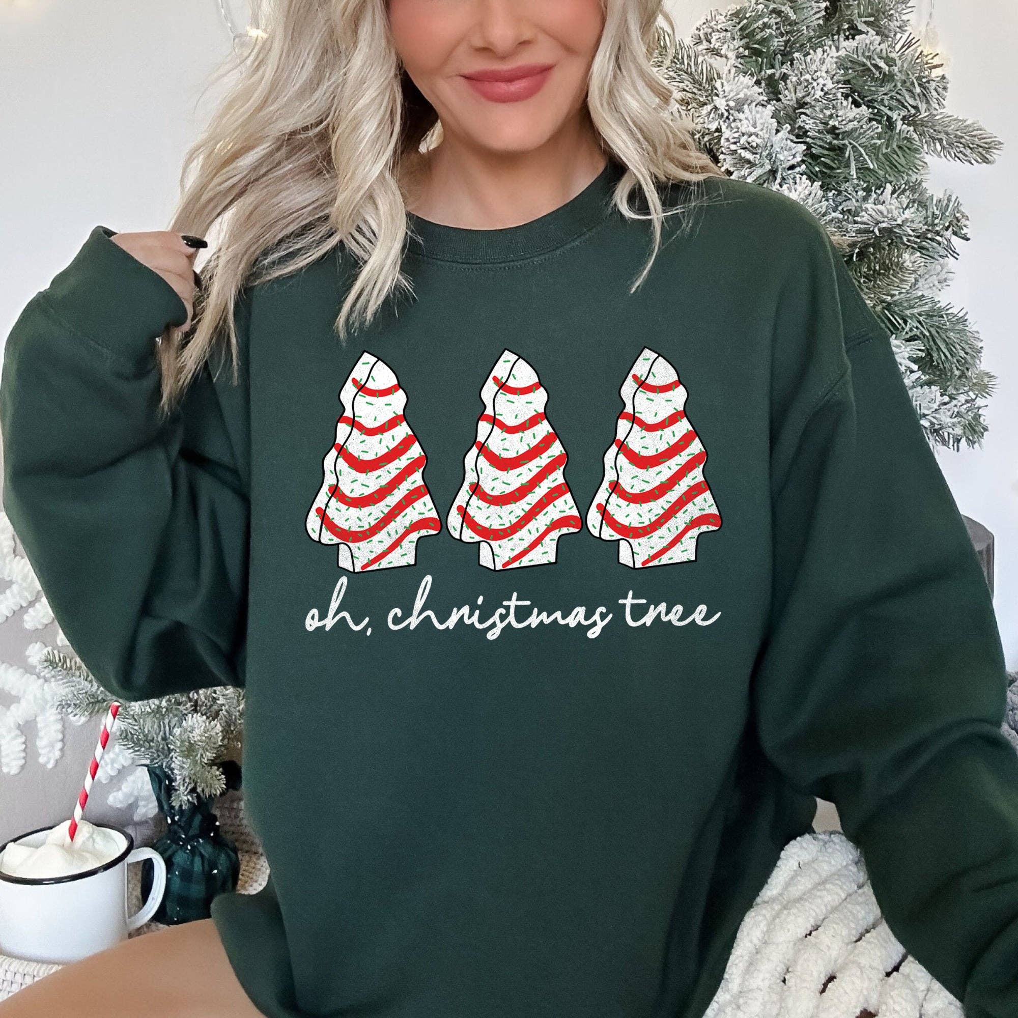 Oh Christmas Tree, Snack Little Debbie - Adult & Kids T-Shirts, Sweatshirts & Hoodies apparel design preview 1