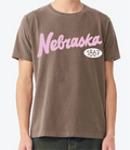 Nebraska 1867 Puff Ink Washed Cocoa Heavyweight - Adult & Kids T-Shirts, Sweatshirts & Hoodies apparel design preview 1