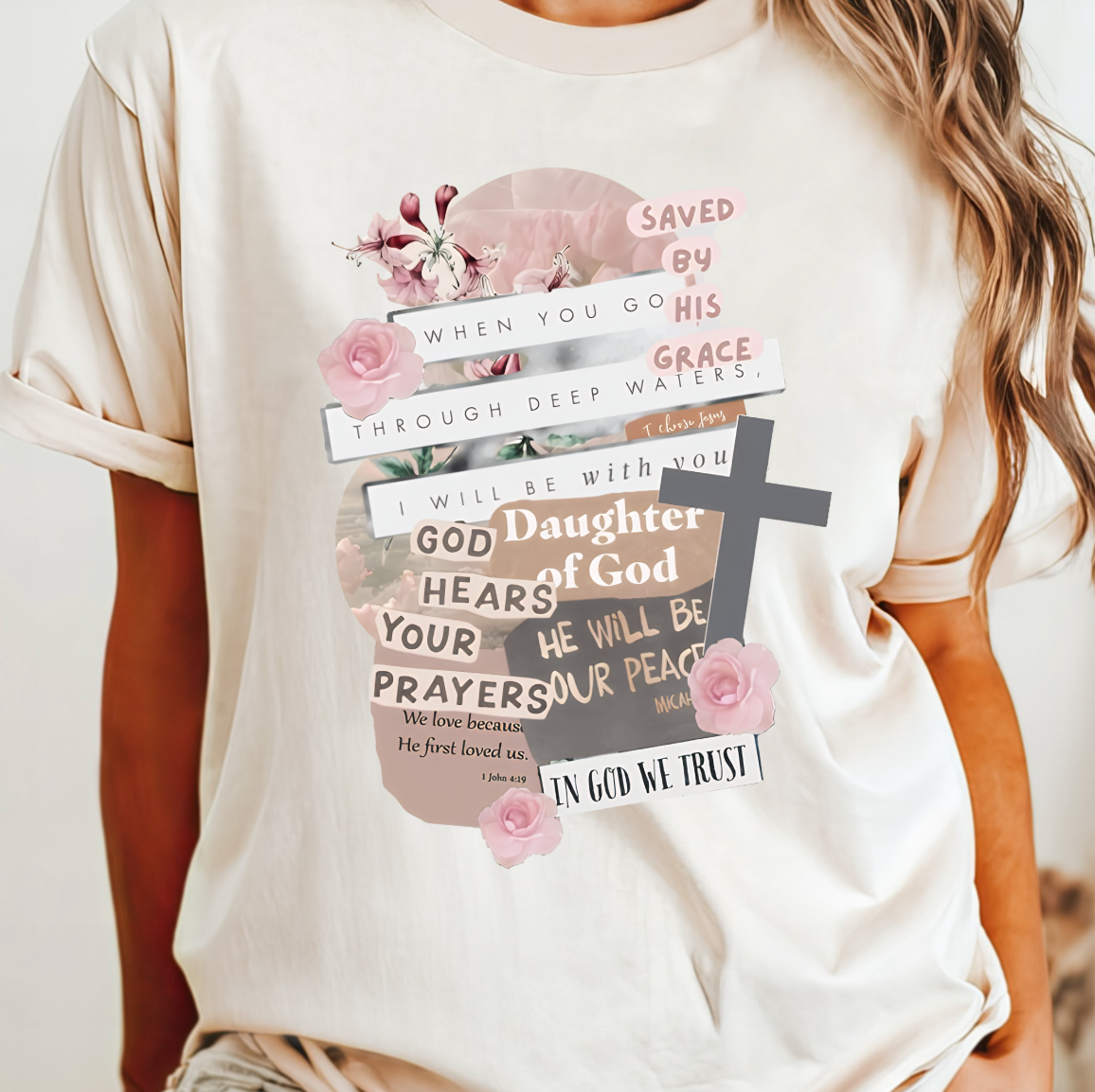Saved By His Grace - Adult & Kids T-Shirts, Sweatshirts & Hoodies apparel design preview 1