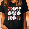 Baseball Bow Coquette - Adult & Kids T-Shirts, Sweatshirts & Hoodies apparel design preview 1