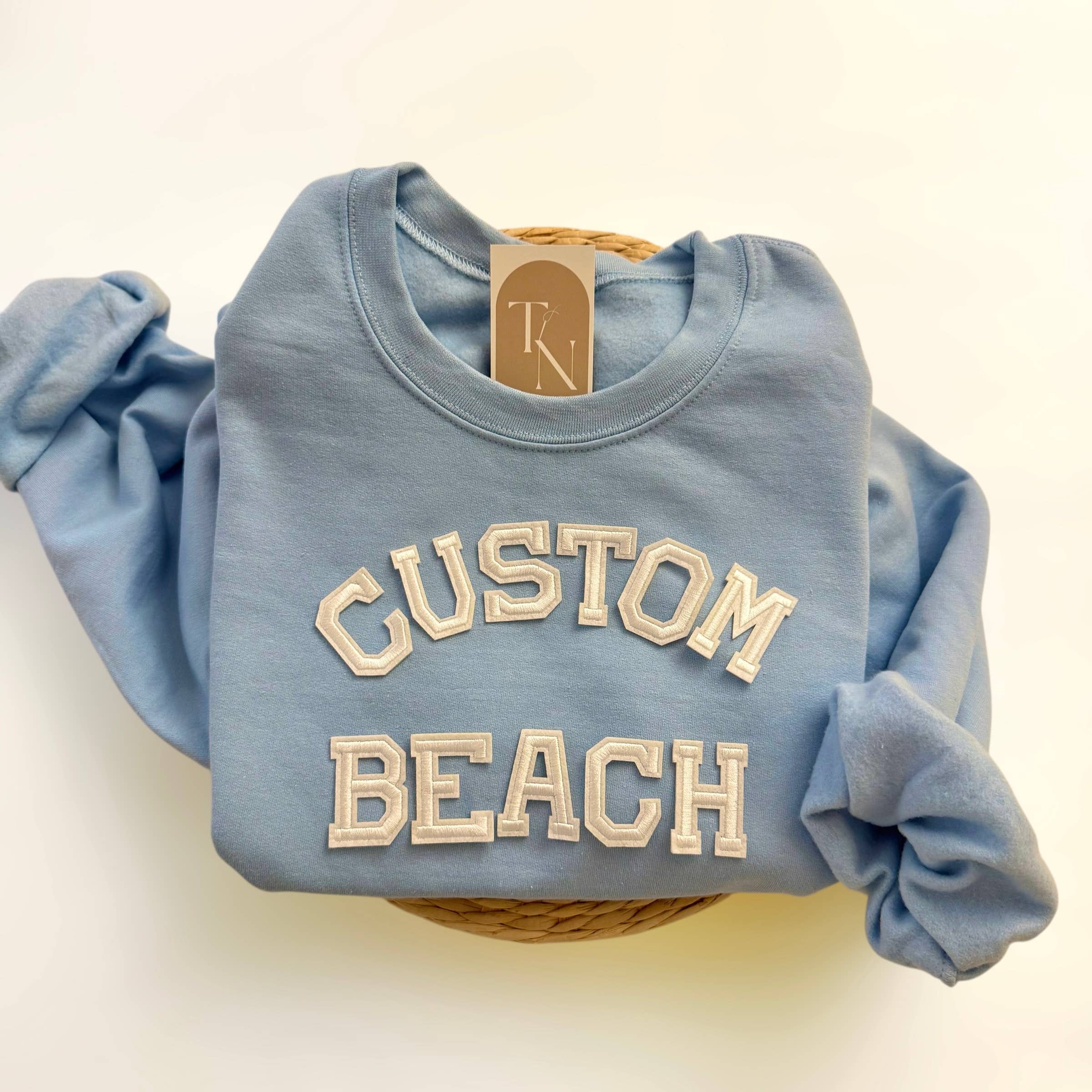 Personalized Beach Crewneck Custom - Adult & Kids T-Shirts, Sweatshirts & Hoodies apparel design preview 1