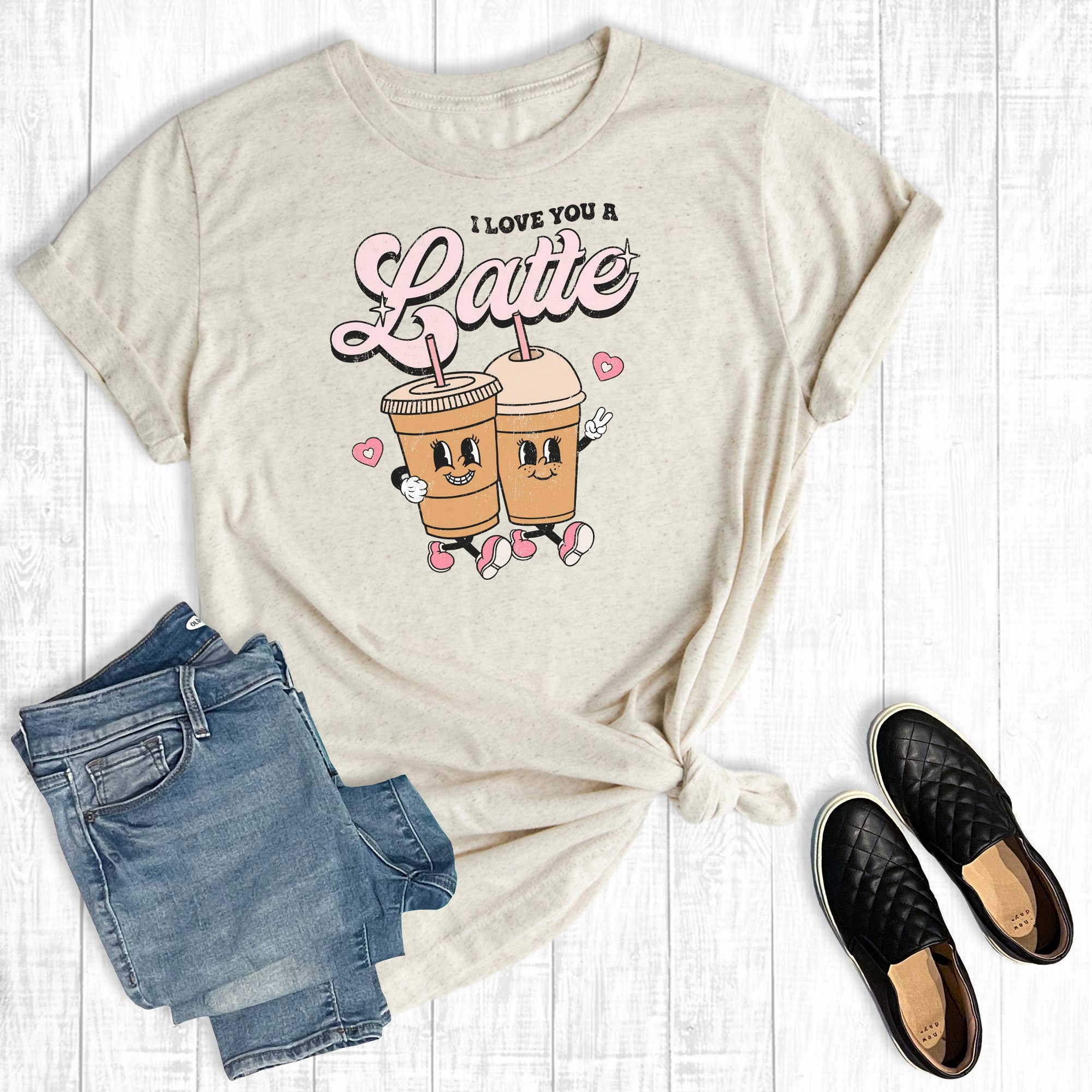 I Love You A Latte - Adult & Kids T-Shirts, Sweatshirts & Hoodies apparel design preview 1