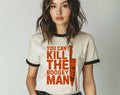 You Can't Kill the Boogey Man Halloween Ringer - Adult & Kids T-Shirts, Sweatshirts & Hoodies apparel design preview 1