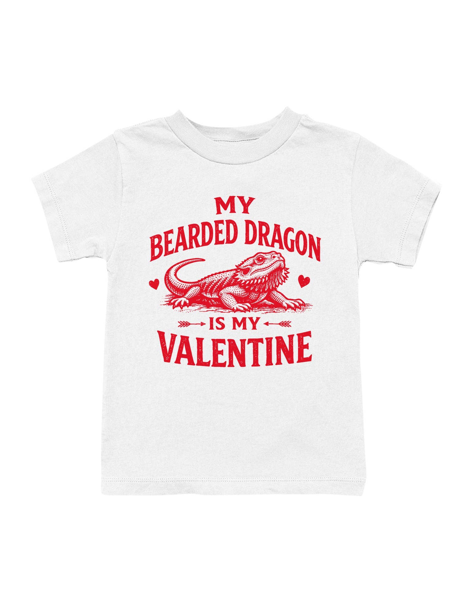 Bearded Dragon Valentine Love Youth's - Adult & Kids T-Shirts, Sweatshirts & Hoodies apparel design preview 1