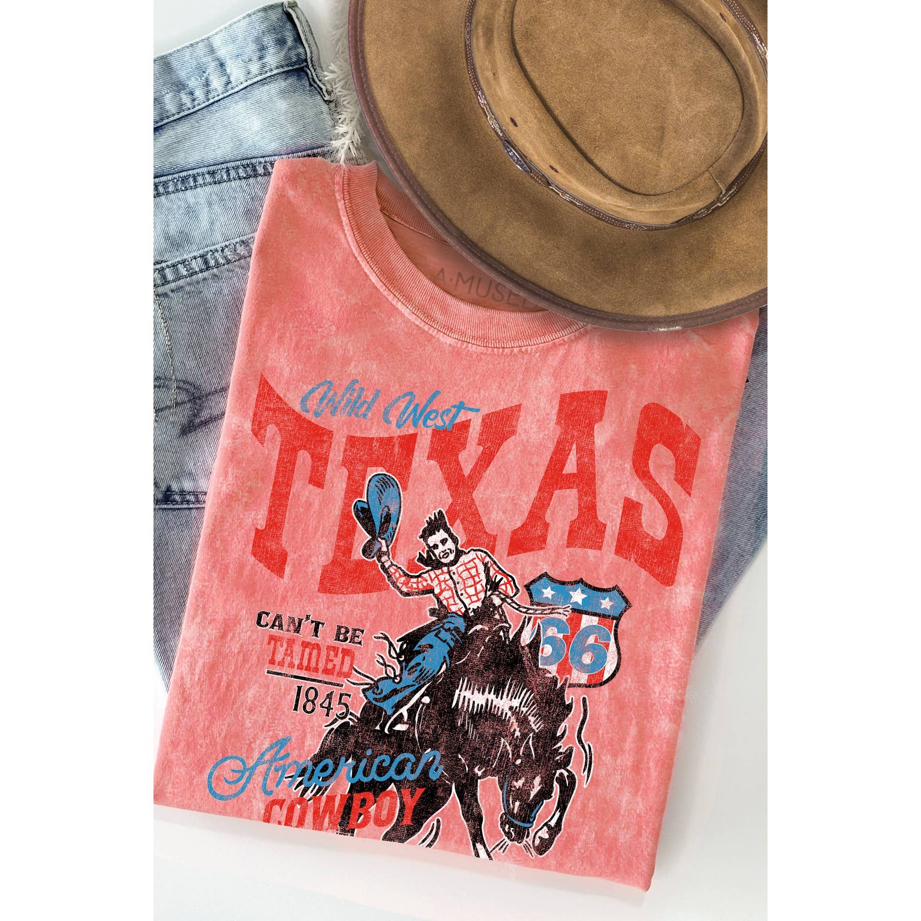 Texas- Vintage Mineral Wash - Adult & Kids T-Shirts, Sweatshirts & Hoodies apparel design preview 1