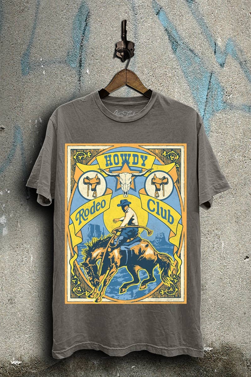 Howdy Rodeo Club Graphic Top - Adult & Kids T-Shirts, Sweatshirts & Hoodies apparel design preview 1