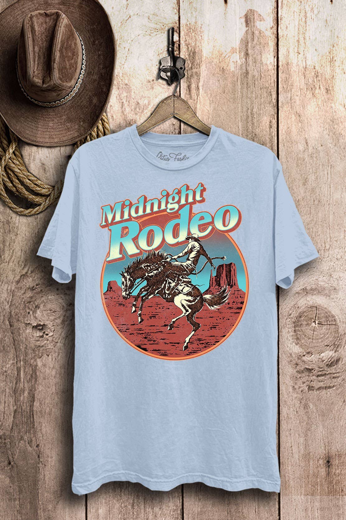 Midnight Rodeo Western Cowboy Graphic Top - Adult & Kids T-Shirts, Sweatshirts & Hoodies apparel design preview 1