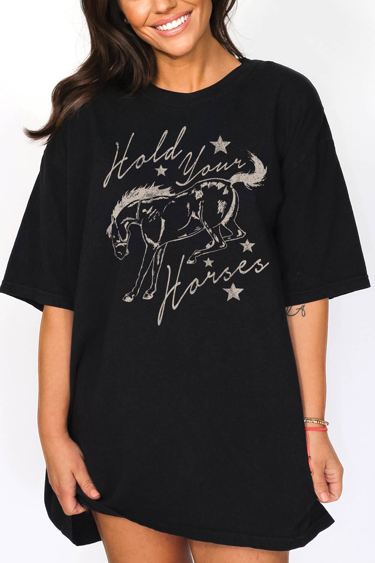 Women Horse Graphic Print Oversize Fitting Top - Adult & Kids T-Shirts, Sweatshirts & Hoodies apparel design preview 1
