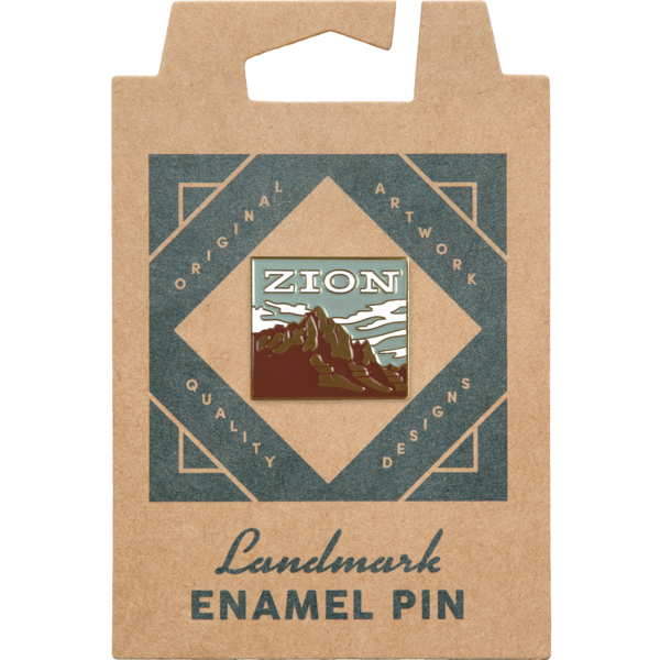 Zion National Park Enamel Pin - Adult & Kids T-Shirts, Sweatshirts & Hoodies apparel design preview 1