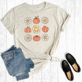 Retro Fall Pumpkin Flowers Graphic - Adult & Kids T-Shirts, Sweatshirts & Hoodies apparel design preview 1