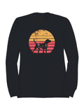Retro Sunset Dog Silhouette Men's - Adult & Kids T-Shirts, Sweatshirts & Hoodies apparel design preview 1