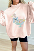 Bow Knot Duck Faux Printed Mock Neck - Adult & Kids T-Shirts, Sweatshirts & Hoodies apparel design preview 1