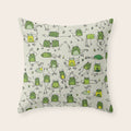 Funny Frogs Throw Pillow Gallery Image 6 - Adult & Kids T-Shirts, Sweatshirts & Hoodies apparel design preview 1