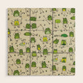 Funny Frogs Wood Wall Art Gallery Image 1 - Adult & Kids T-Shirts, Sweatshirts & Hoodies apparel design preview 1