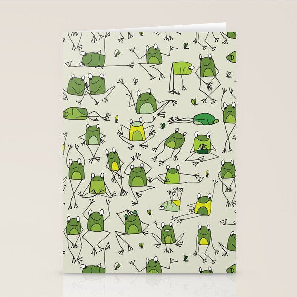 Funny Frogs Stationery Card Gallery Image 2 - Adult & Kids T-Shirts, Sweatshirts & Hoodies apparel design preview 1