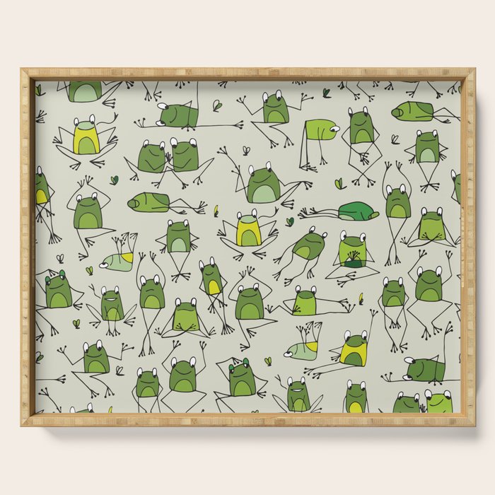 Funny Frogs Serving Tray Gallery Image 1 - Adult & Kids T-Shirts, Sweatshirts & Hoodies apparel design preview 1