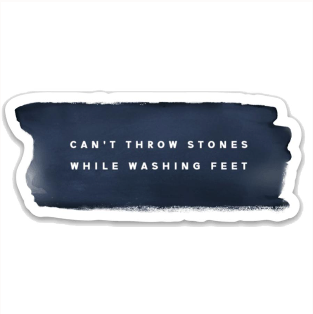 Can't Throw Stones Sticker Christian Gift - Adult & Kids T-Shirts, Sweatshirts & Hoodies apparel design preview 1