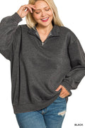 ....0807 Plus Acid Wash Fleece Half Zip SI-28130 - Adult & Kids T-Shirts, Sweatshirts & Hoodies apparel design preview 1