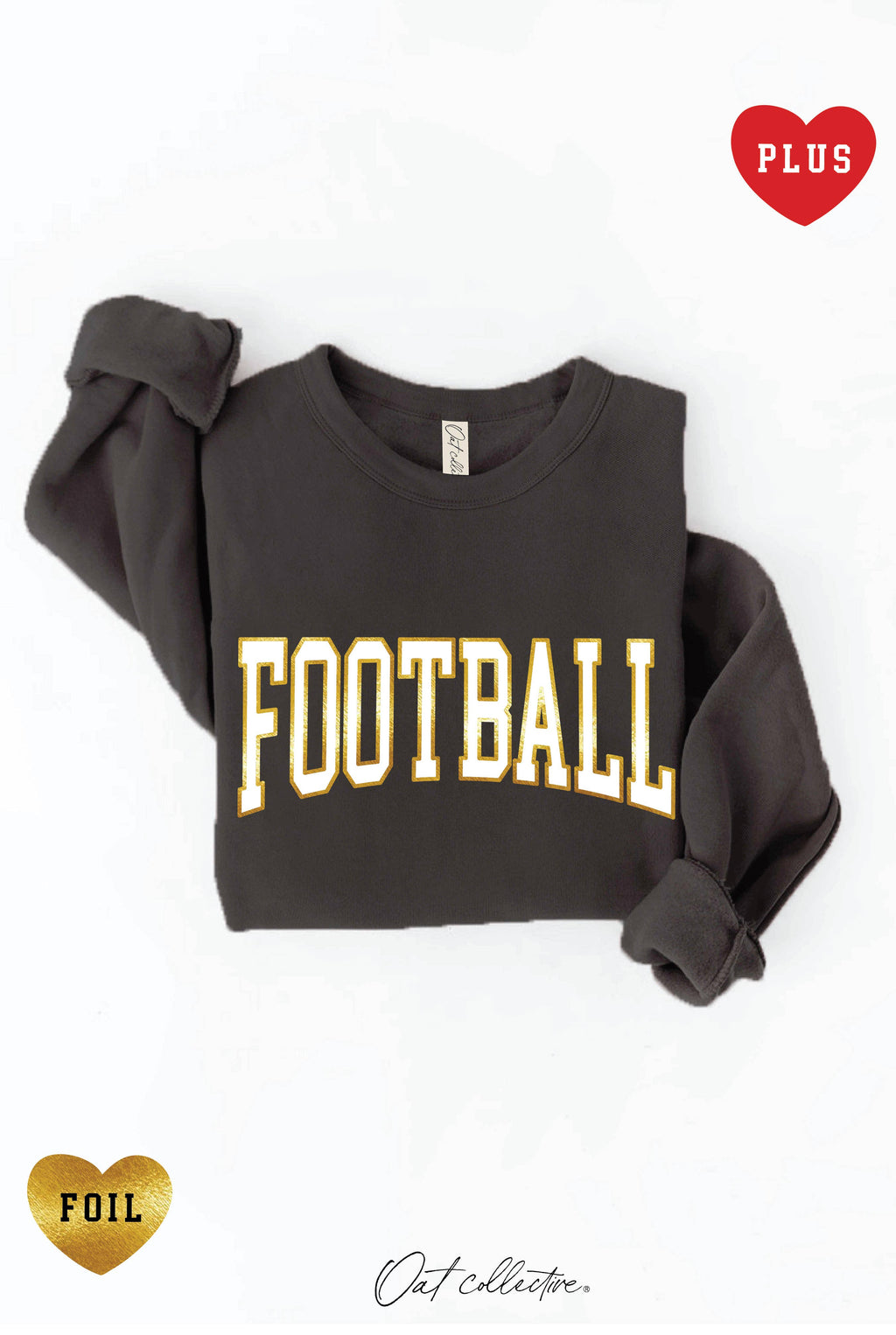 Football Foil Plus Graphic - Adult & Kids T-Shirts, Sweatshirts & Hoodies apparel design preview 1