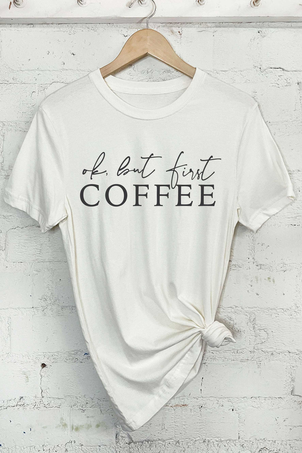 Ok But First Coffee Graphic - Adult & Kids T-Shirts, Sweatshirts & Hoodies apparel design preview 1