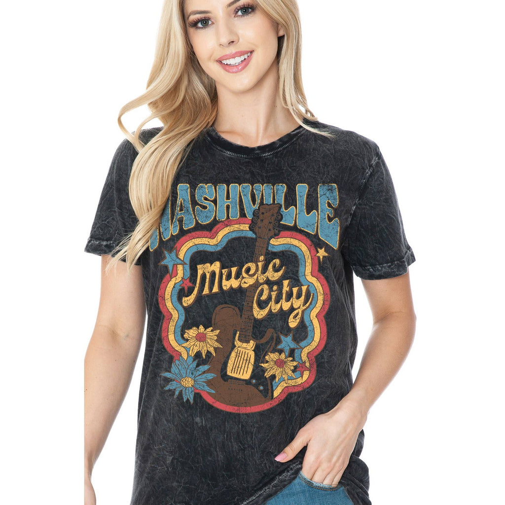 Nashville Vintage Mineral Wash - Adult & Kids T-Shirts, Sweatshirts & Hoodies apparel design preview 1