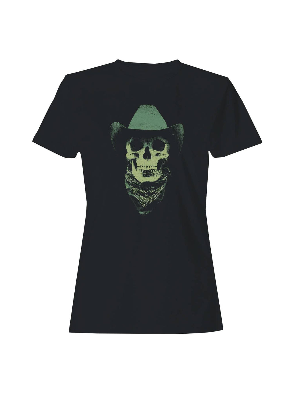 Cowboy Skull Bandana Design Women's - Adult & Kids T-Shirts, Sweatshirts & Hoodies apparel design preview 1