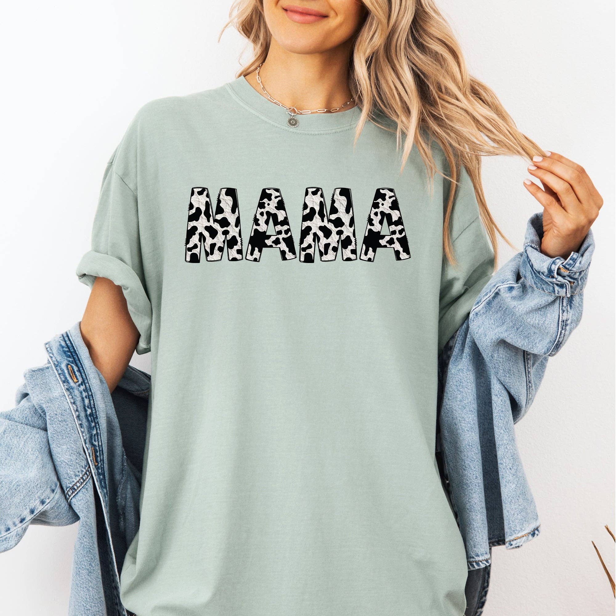Mama, Cow Print, Classic, Animal Mother's Day - Adult & Kids T-Shirts, Sweatshirts & Hoodies apparel design preview 1